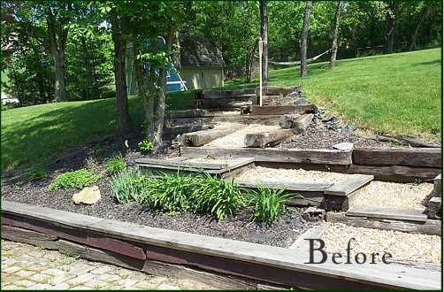 Before - Backyard Water Feature